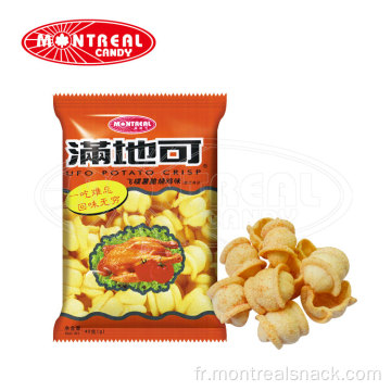 Snacks alimentaires aromatisés Snack de pommes de terre en forme d&#39;OVNI